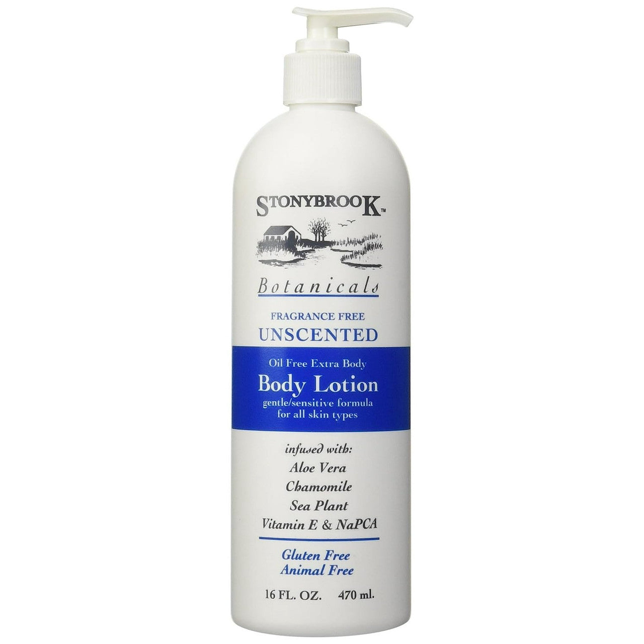 Stonybrook Botanicals Oil Free Body Lotion, Fragrance Free - 16 Oz