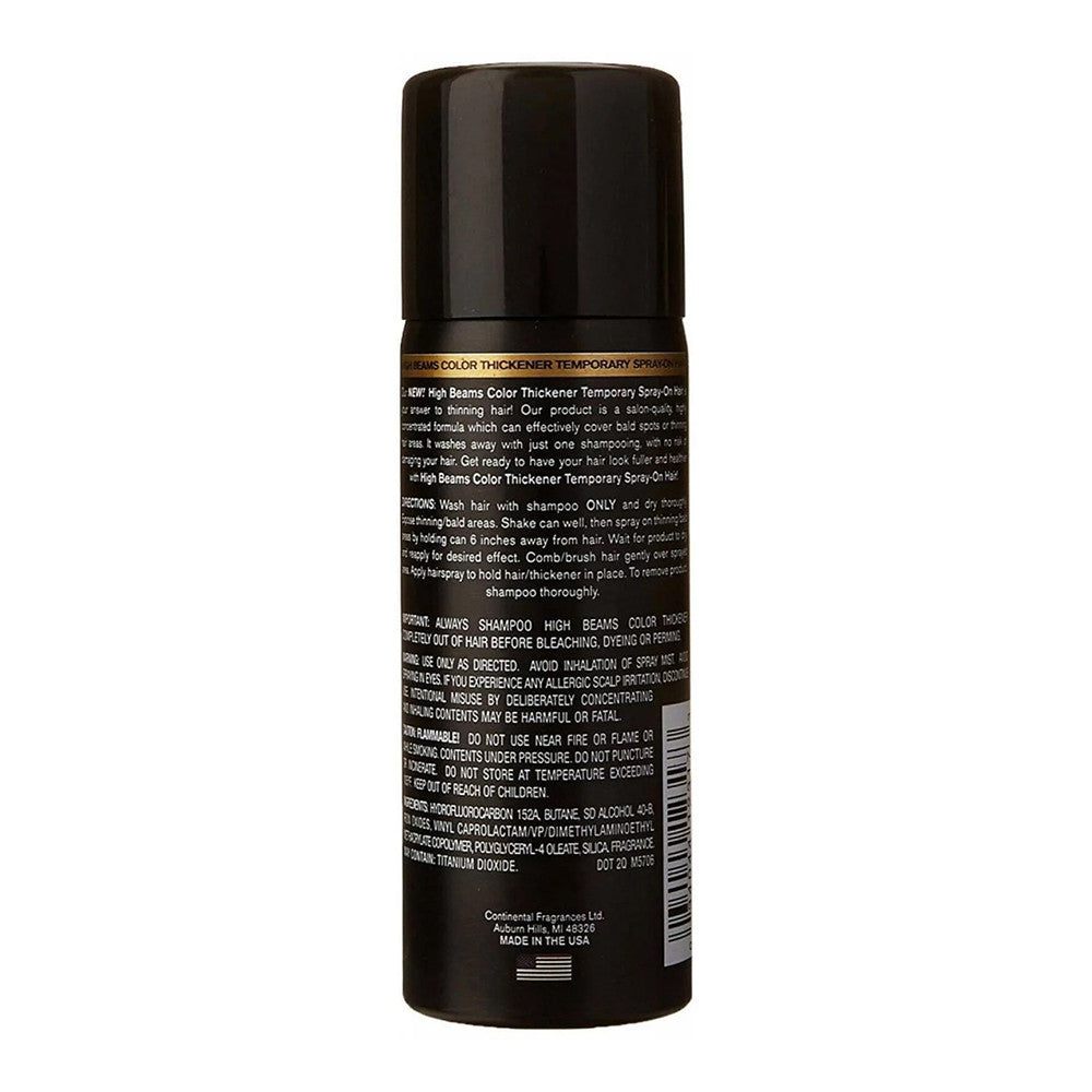 High Beams Color Thickener Temporary Spray, 11 Black, 2.7 Oz