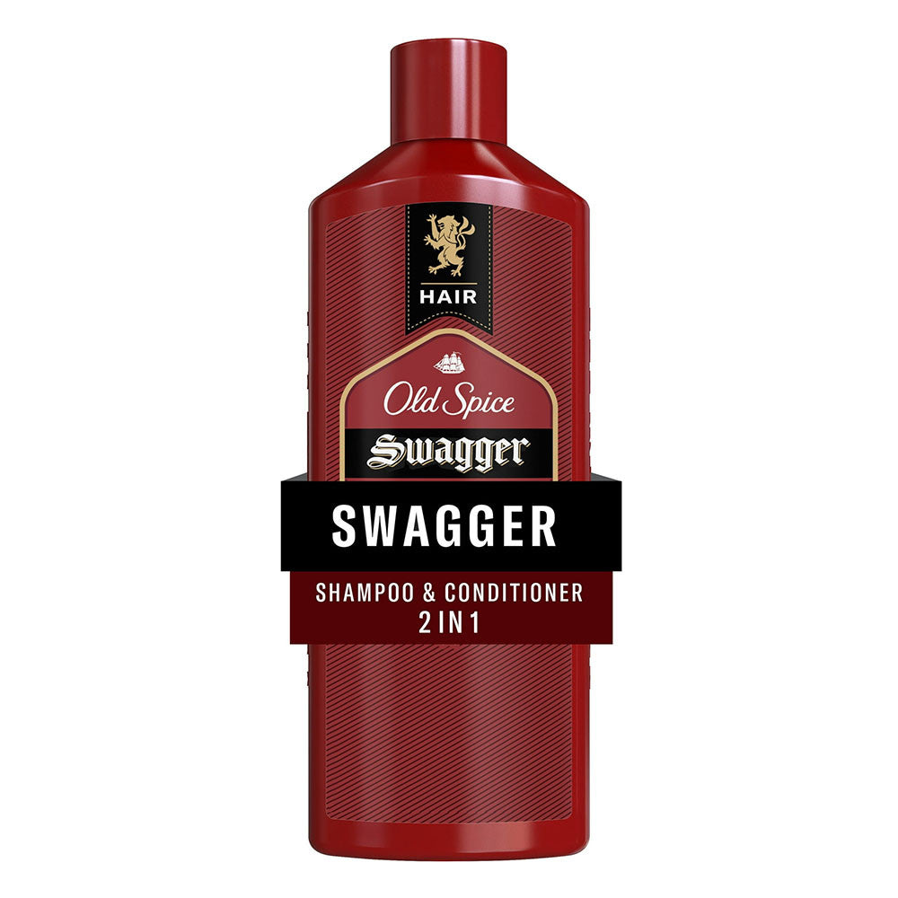 Old Spice Swagger Mens 2 in 1 Shampoo and Conditioner all Hair Types, 13.5 Oz