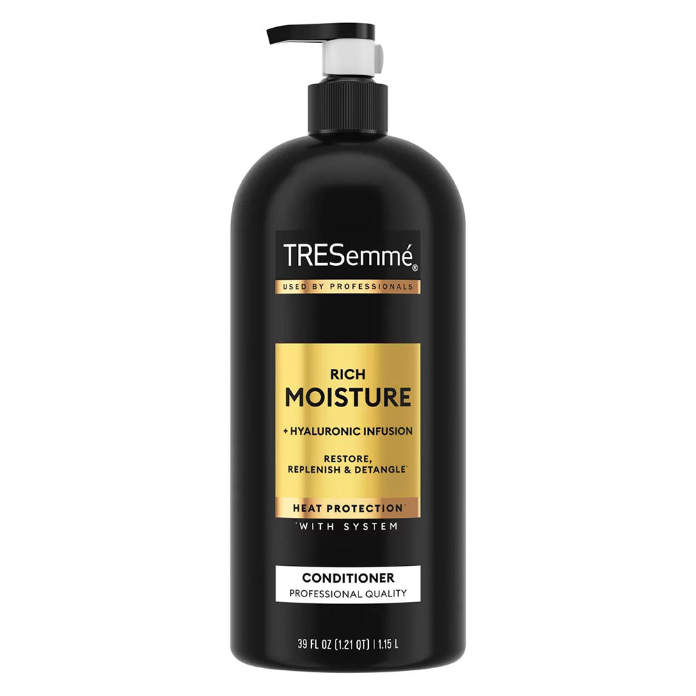 Tresemme Rich Moisture Moisturizing Conditioner Heat Protection with Pump for Dry Hair 39Oz