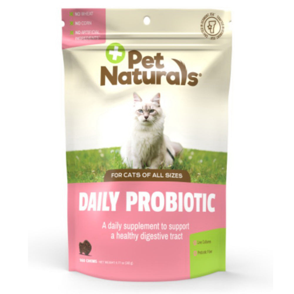 Pet Naturals Daily Probiotic Chews for Cats Duck Flavor 160Ea