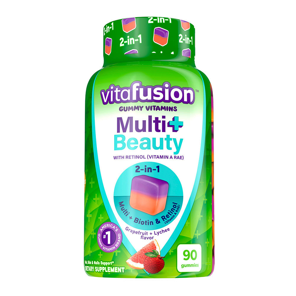 Vita Fusion Multi Plus Beauty Vitamin Gummies, 90 Ea