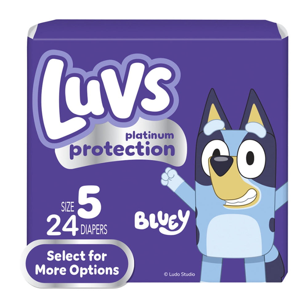 Luvs Platinum Protection Baby Diapers Size 5 Soft and Comfy for Babys Delicate Skin 24Ea