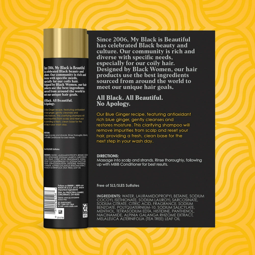 My Black Is Beautiful Clarifying Shampoo, Honey and Turmeric, 9.6 Oz