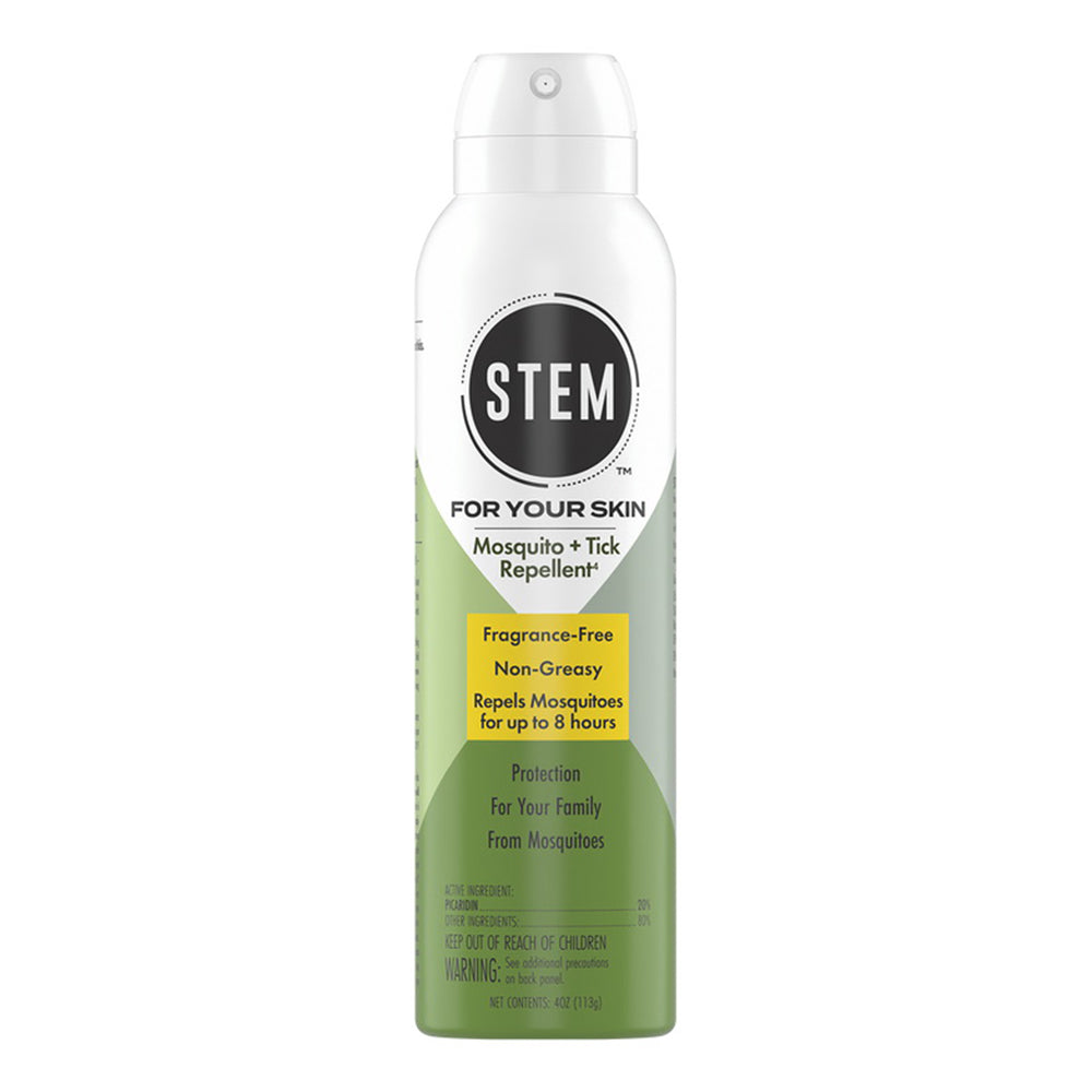 STEM For Your Skin Mosquito Plus Tick Repellent Fragrance Free and Non Greasy Protection 4Oz (113g)
