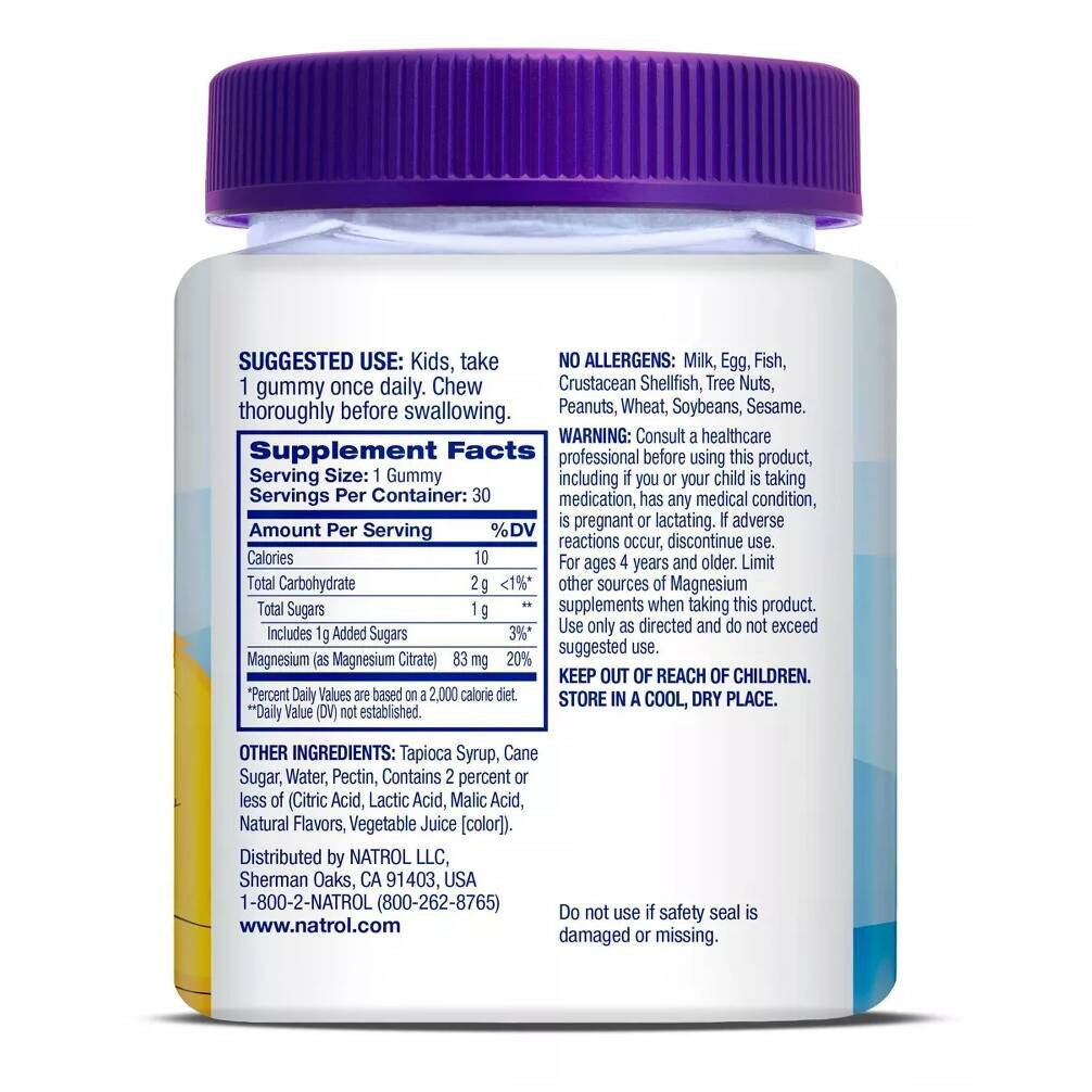 Natrol Kids Magnesium Gummies, 30 Ea