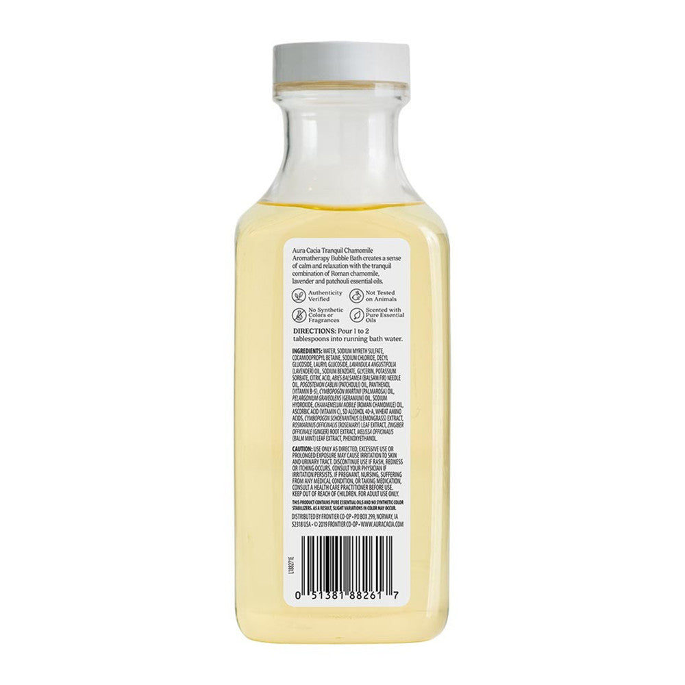 Aura Cacia Aromatherapy Bubble Bath, Tranquil Chamomile, 13 Oz