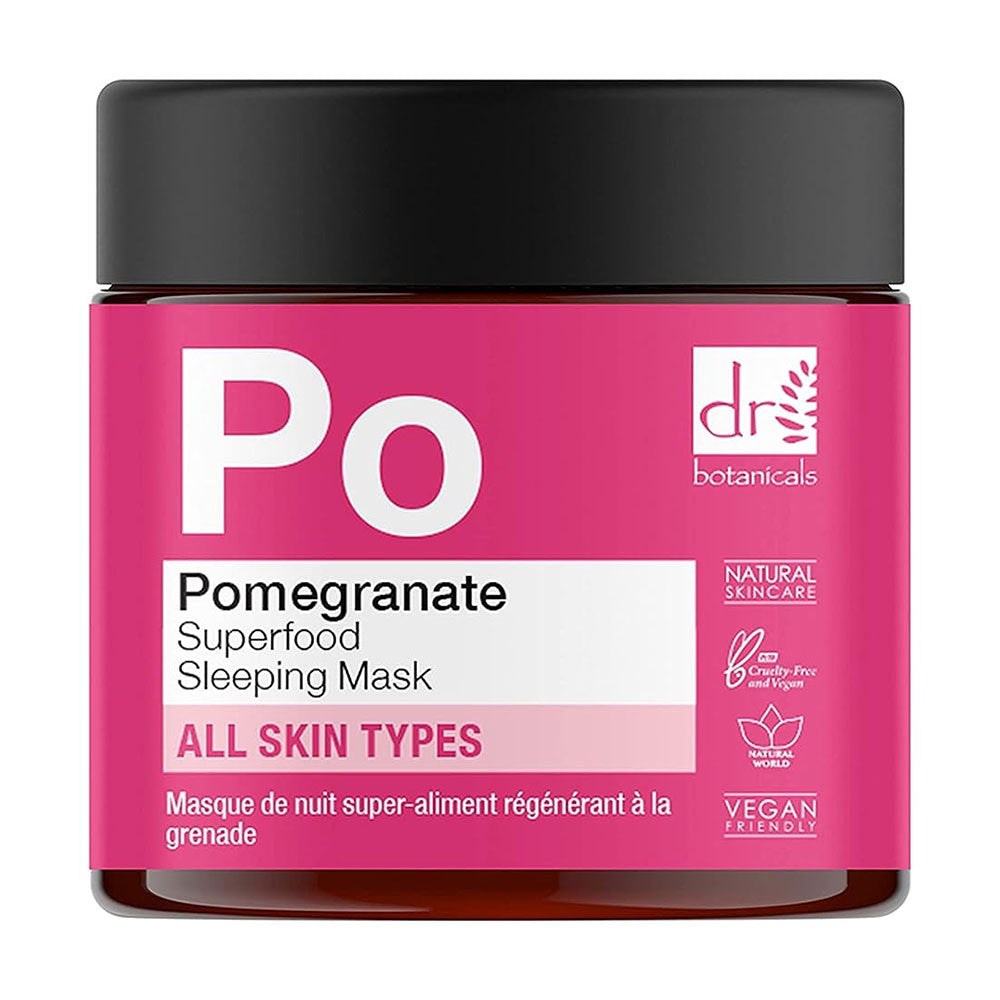 Dr Botanicals Pomegranate Superfood Regenerating Sleeping Facial Mask, 2 Oz