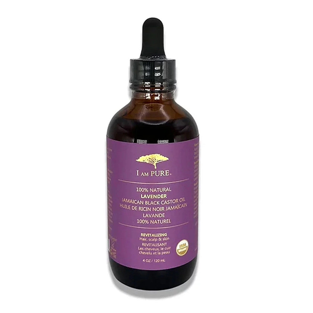I Am Pure Jamaican Black Castor Oil, Lavender, 4 Oz