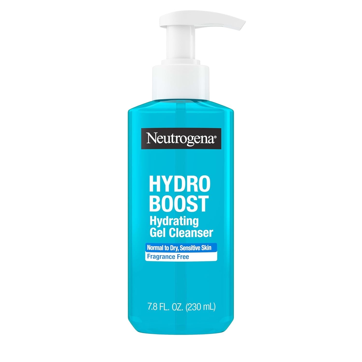 Neutrogena Hydro Boost Hydrating Gel Cleansing Normal to Dry Sensitive Skin Fragrance Free 7.8 Oz(230ml)