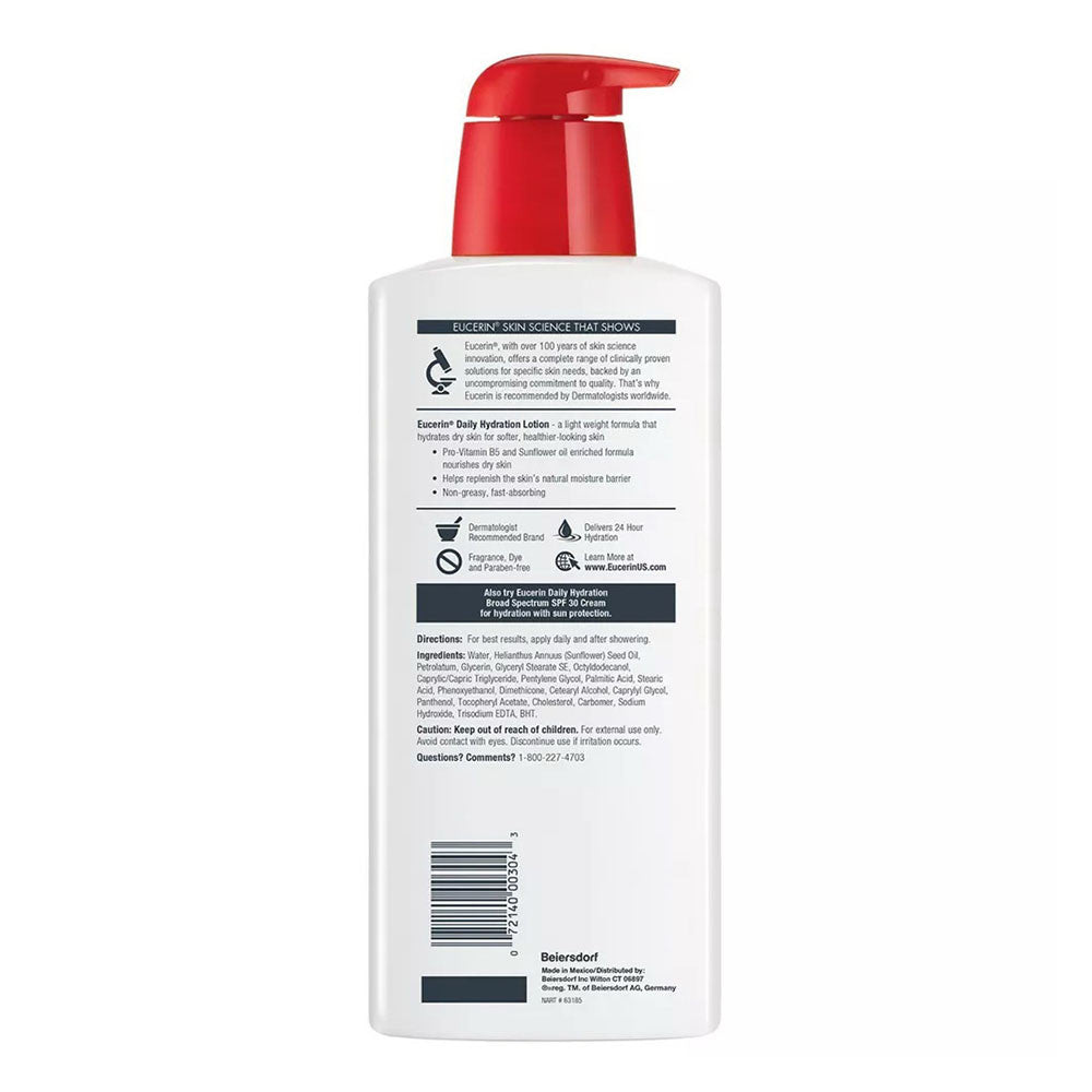 Eucerin Daily Replenishing Moisturizing Lotion, 16.9 Oz