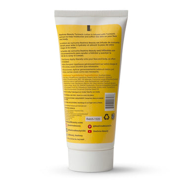 Reshma Turmeric Face snd Body Lotion for Normal to Dry Skin, 5.07 Oz