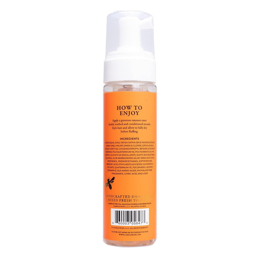 Camille Rose Spiked Honey Mousse 4-in-1 Hair Styler With Honey and Nettle Root, 8 Oz