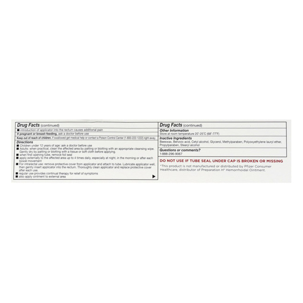 Leader Hemorrhoidal Ointment With Applicator, 2 Oz