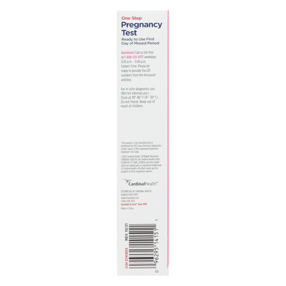 Leader One Step Pregnancy Test Kit, 1 Ea
