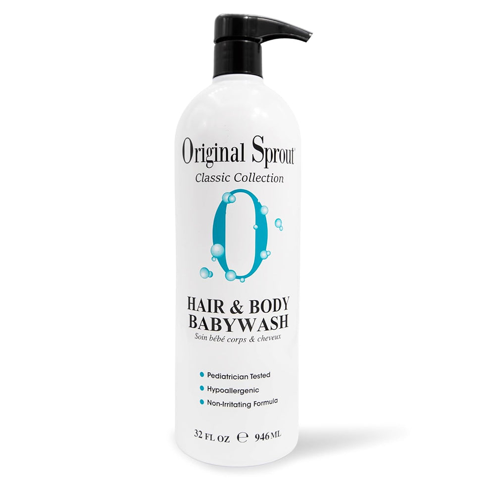 Original Sprout Hair and Body Baby Wash Hypoallergenic Formula for Sensitive Hair and Skin 32Oz (946ml)