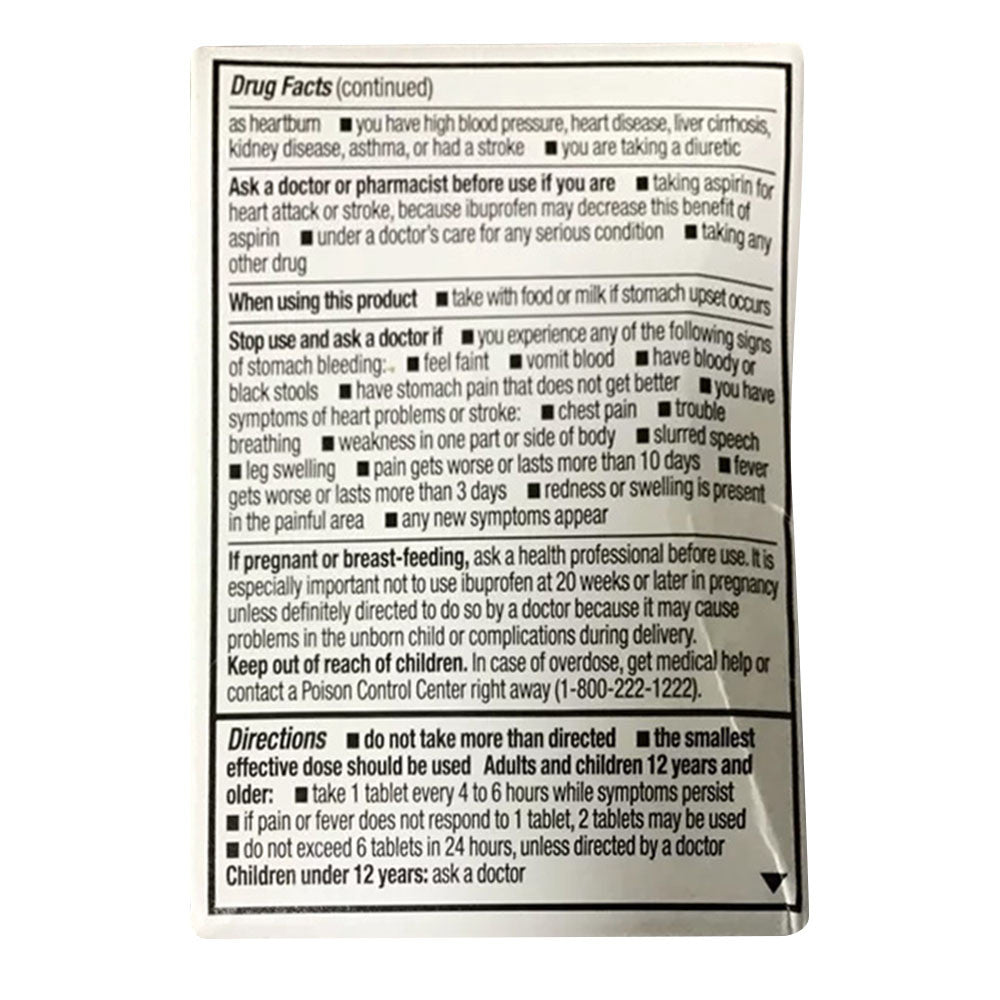 Leader Ibuprofen 200 Mg Pain Relief Coated Tablets, 24 Ea