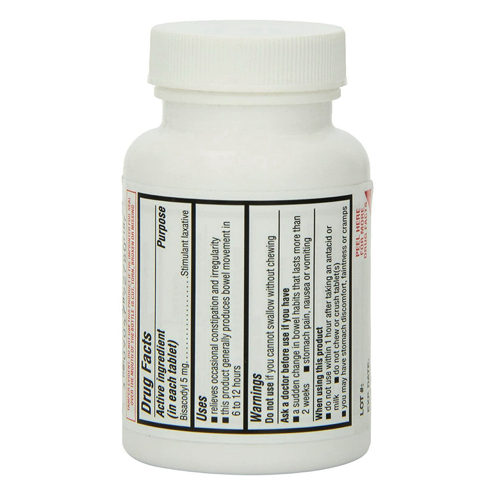Bisacodyl Stimulant Laxative Relief Occasional Constipation, 5 Mg, 1000 Ea