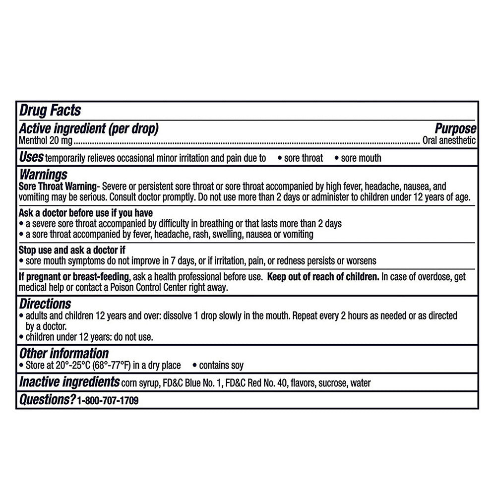 Vicks Vapocool Severe Medicated Drops, Cherry Freeze Flavor, 18 Ea