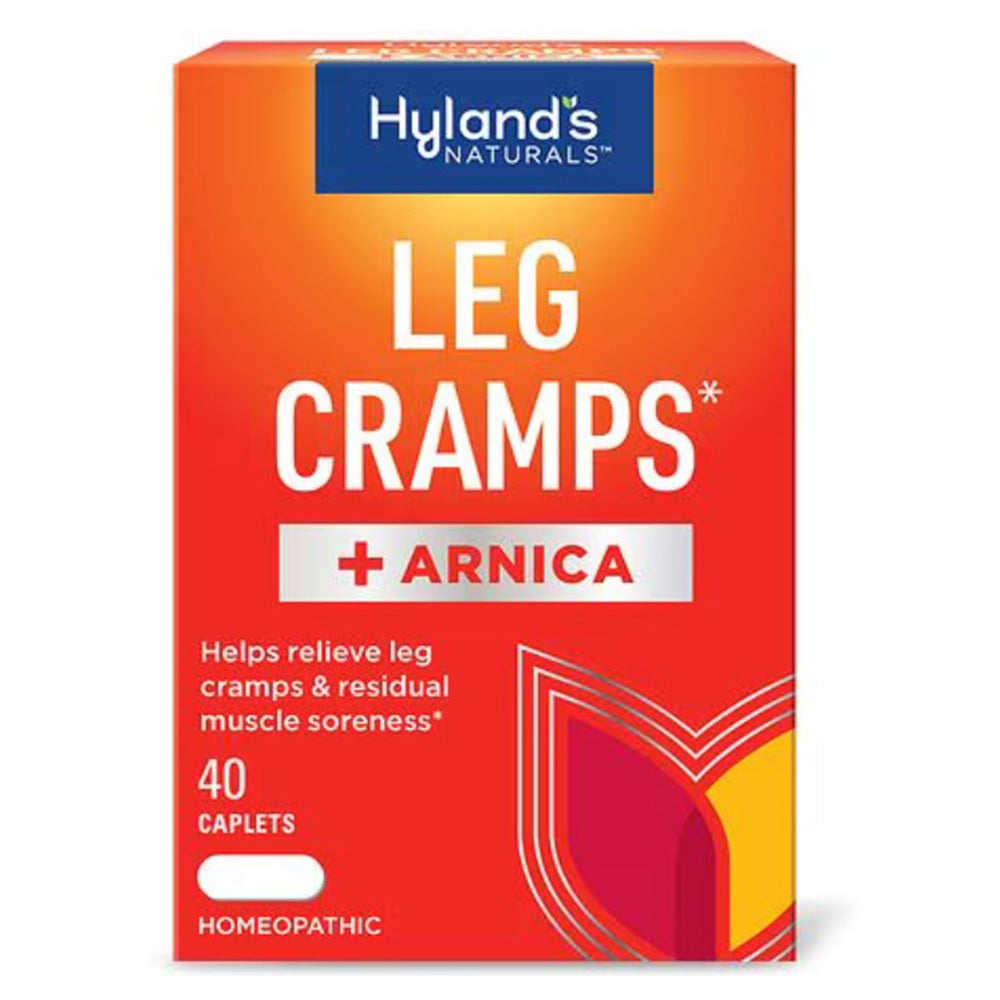Hylands Naturals Leg Cramps Plus Arnica Caplets for Relief of Muscle Pain and Stiffness 40Ea