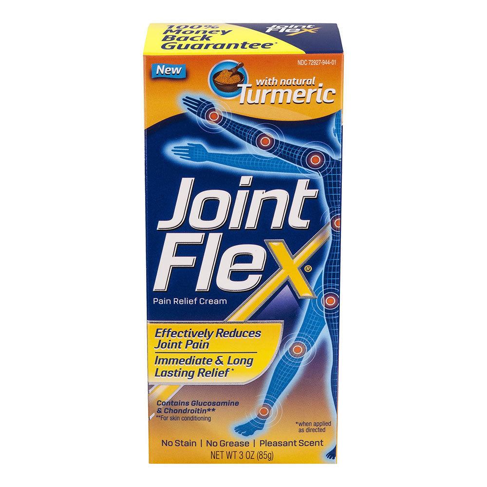 Jointflex Joint Pain Relief Cream with Natural Turmeric, 3 Oz