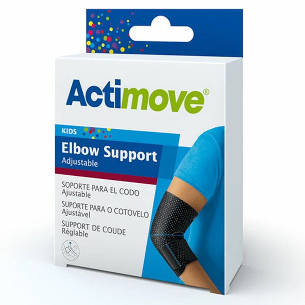 BSN Medical Actimove Kids Adjustable Elbow Support Pediatric Black Help Manage Relieve Pain 1Ea