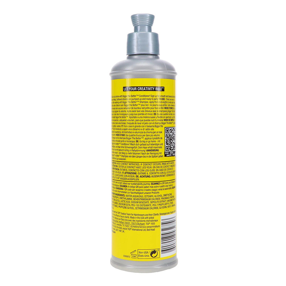 TIGI Bed Head Bigger The Better Lightweight Volume Conditioner, 10.14 Oz