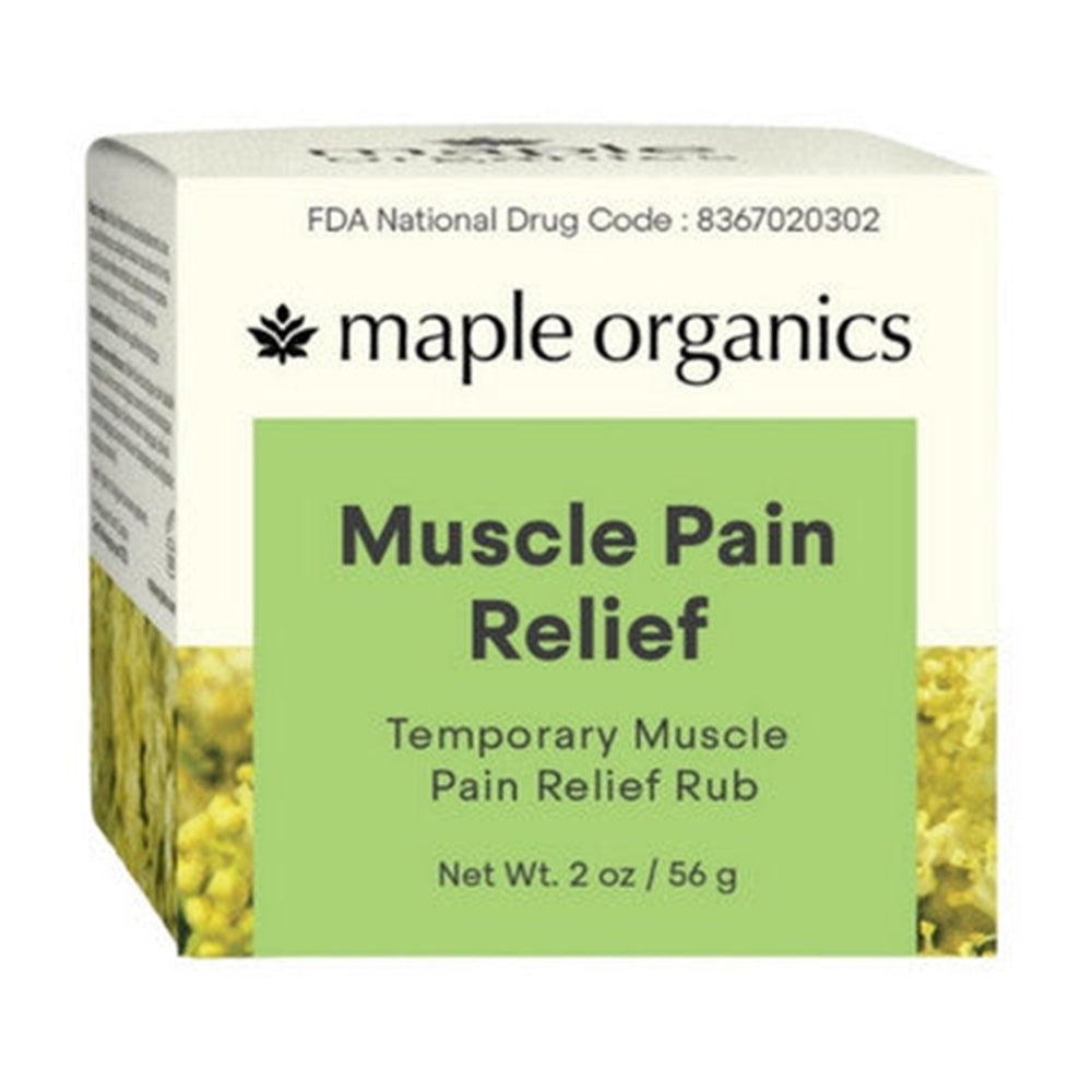 Maple Organics Muscle Pain Relief Temporary Muscle Pain Relief Rub 2Oz (56g)