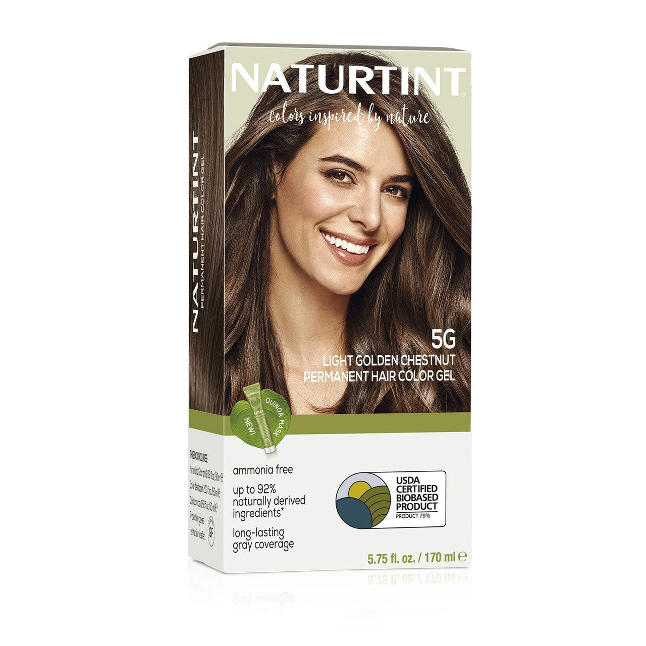 Naturtint 5G Light Golden Chestnut Permanent Hair Colorant, 5.75 Oz