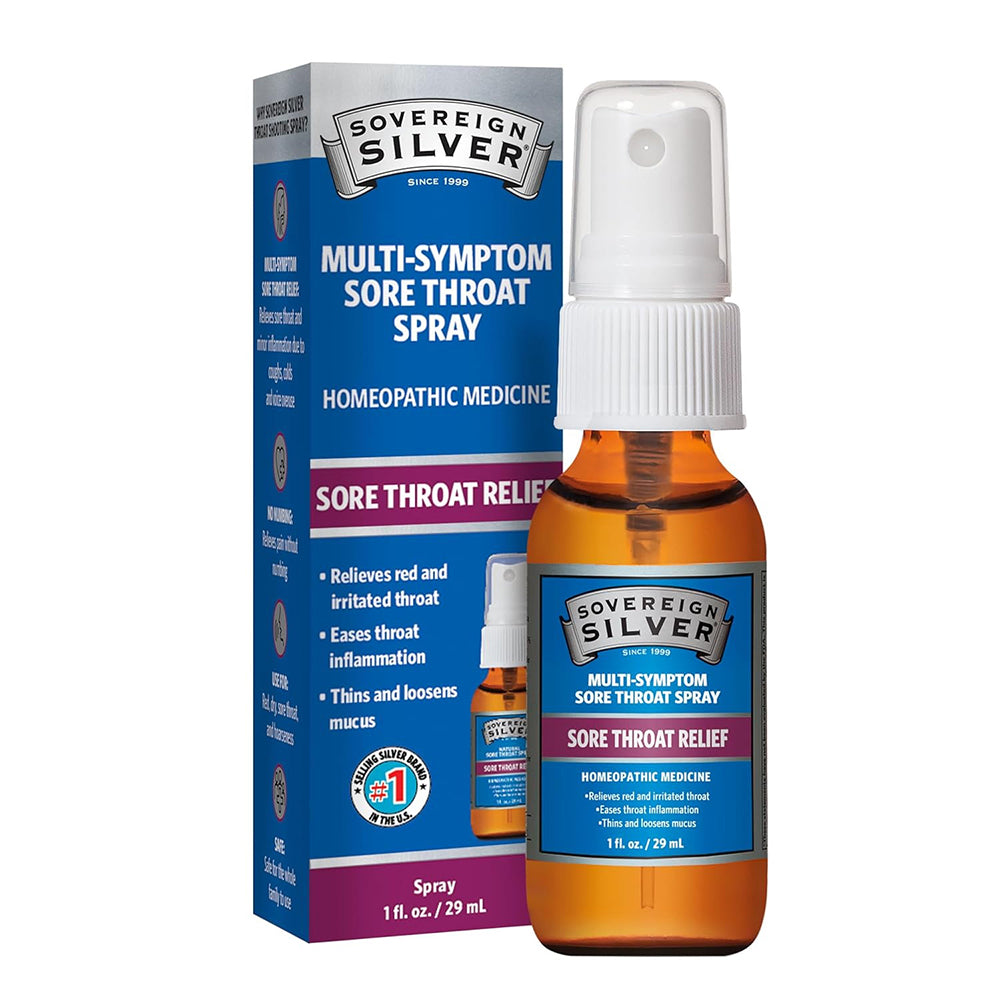 Sovereign Silver Multi Symptom Sore Throat Relief Spray 1Oz (29ml)