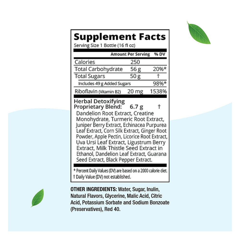Herbal Clean Bng Enterprises Q Carbo Liquid Straw Drinks, Mango, 16 Oz