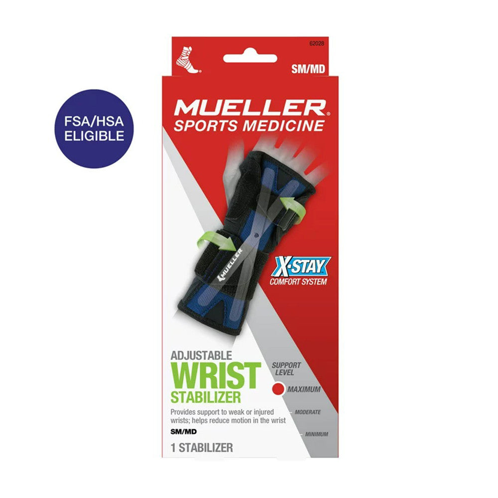 Mueller X-Stay Adjustable Wrist Stabilizer, Small/Medium, 1 Ea