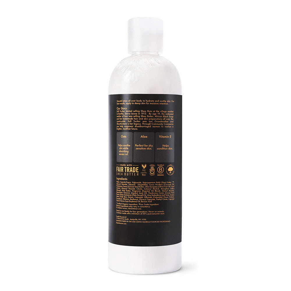 Shea Moisture African Black Soap Body Lotion With Oats, Aloe And Vitamin E, 13 Oz