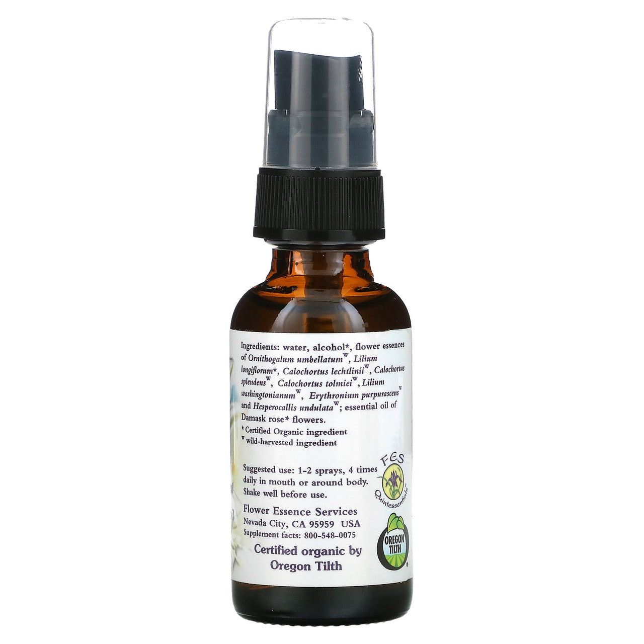 Flower Essence Flourishing Formula Grace Herbal Supplement Spray, 1 Oz
