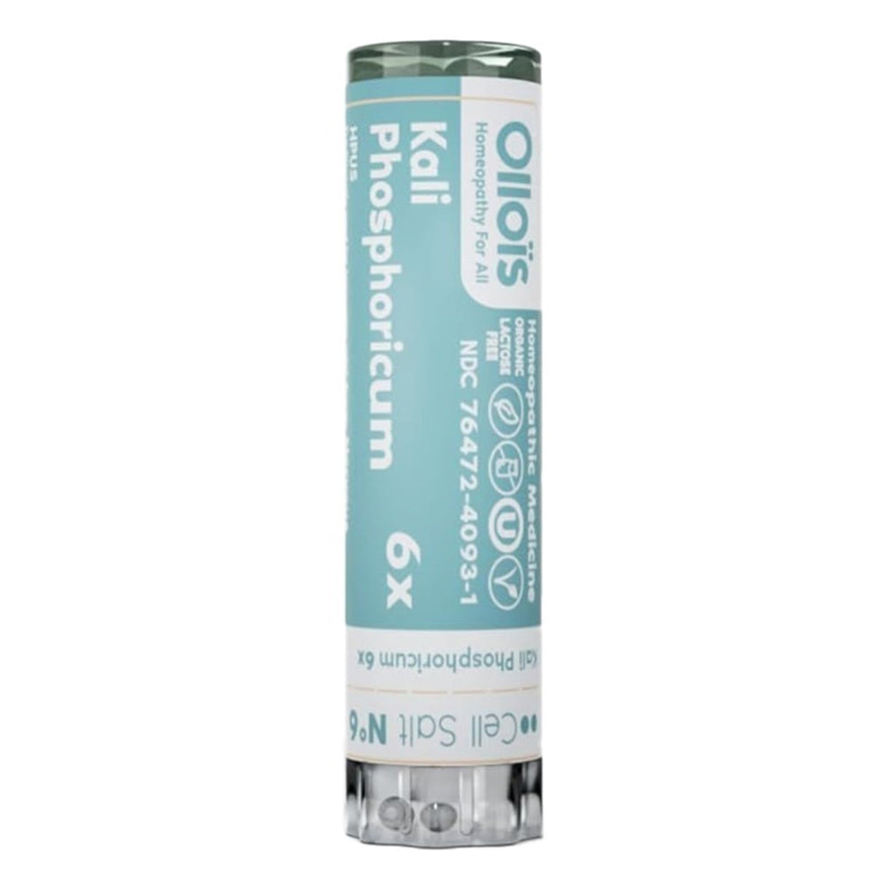 Ollois Organic Kali Phosphoricum 6X Used for Fatigue Nervous Tension and Stress Related Headaches 80 Pellets 1Ea