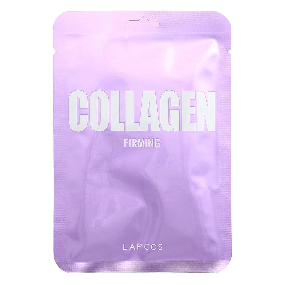 Lapcos Collagen Firming Beauty Mask Sheet Anti Wrinkle Functional Paraben Free 1 Ea
