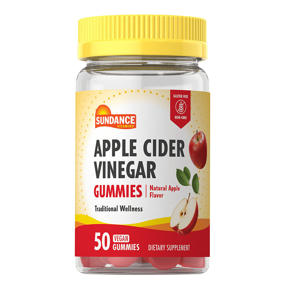 Sundance Vitamins Apple Cider Vinegar Gummies, Natural Apple Flavor, 50 Ea
