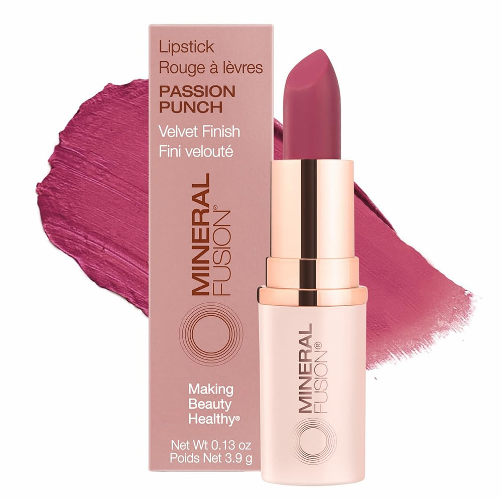 Mineral Fusion Long-Lasting Parabens and Gluten Passion Punch Lipstick 1Ea