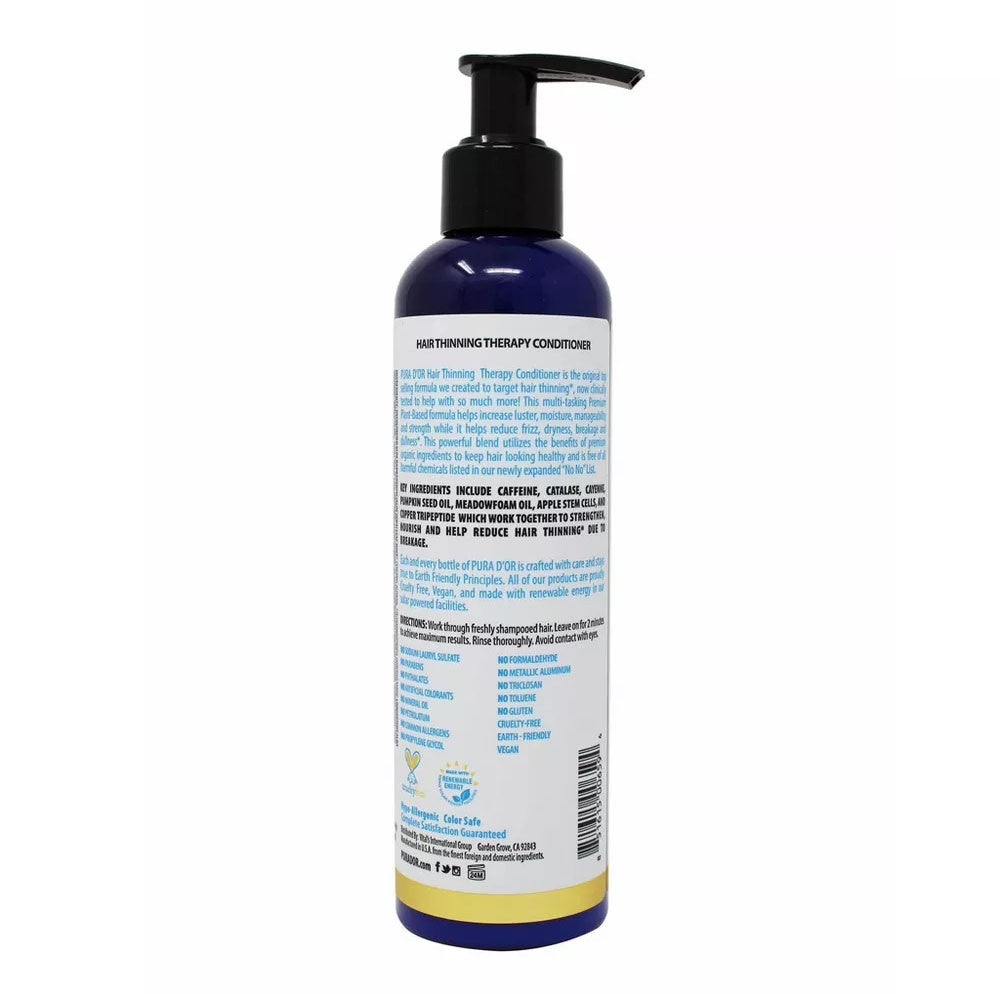 Pura D Or Hair Thinning Therapy Conditioner, 8 Oz