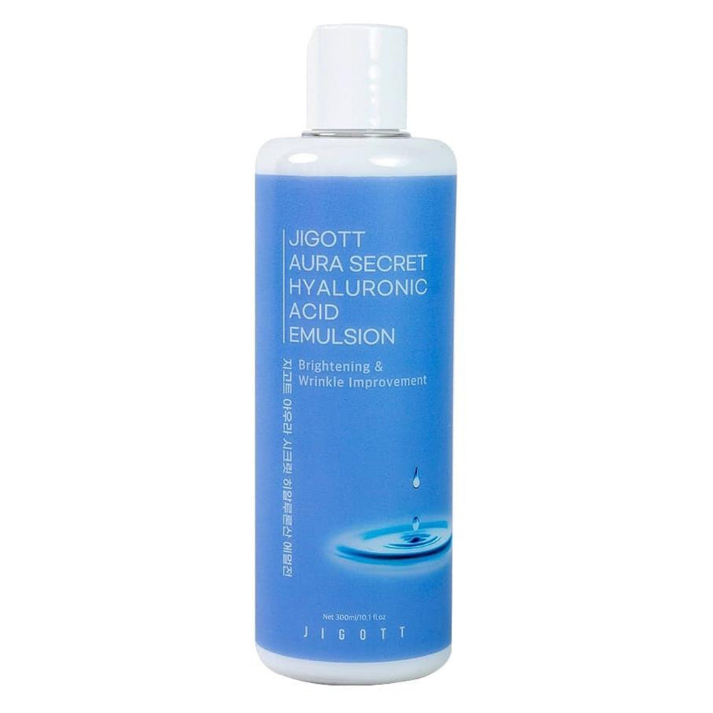 Jigott Aura Secret Hyaluronic Acid Emulsion Brightiening and Wrinkle Improvement for Skin 300ml