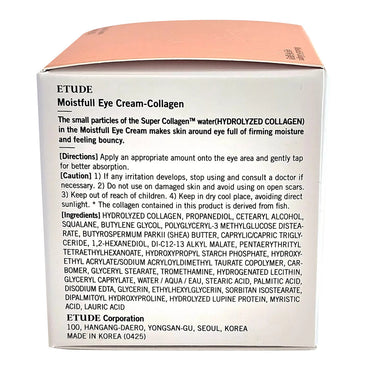 Etude House Moistfull Collagen Eye Cream Anti Aging Eye Care 0.94Oz(28ml)