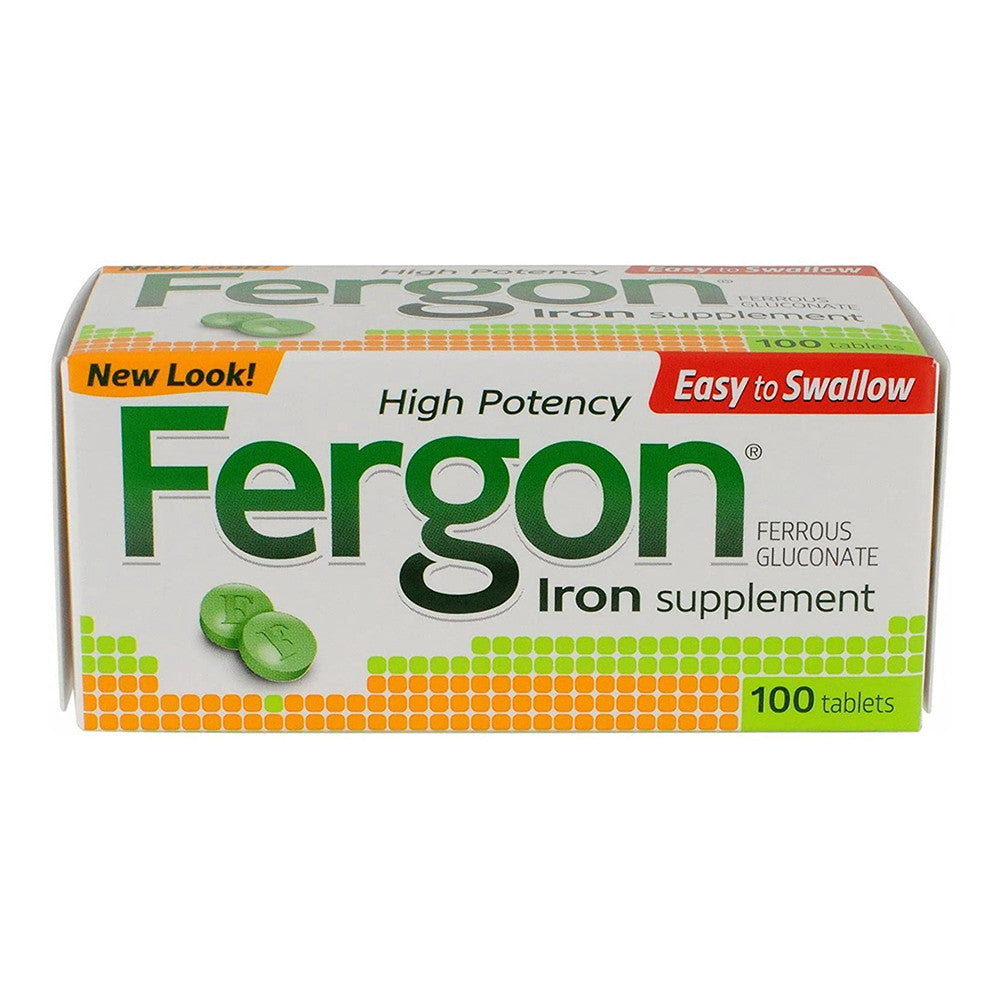 Fergon High Potency 27 Mg Iron Supplement Tablets, 100 Ea