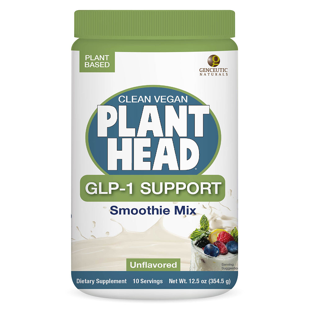 Genceutic Naturals Plant Head GLP-1 Support Hair Growth Digestive and Lean Muscle 10 Serving 12.5Oz (345.5g)