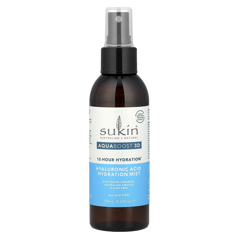 Sukin AquaBoost 3D Hyaluronic Acid Hydration Face Mist 4.23Oz (125ml)