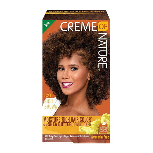 Creme Of Nature Color C21 Rich Brown Kit, 1 Ea