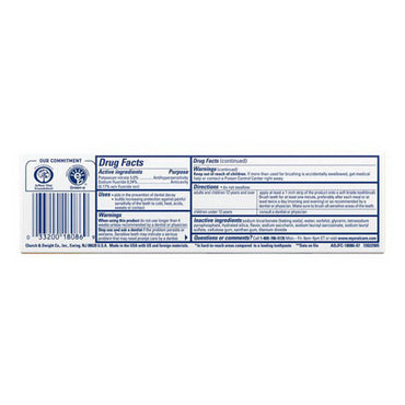 Arm & Hammer Sensitive Teeth Anticavity Fluoride Toothpaste, Refreshing Mint, 4.5 Oz