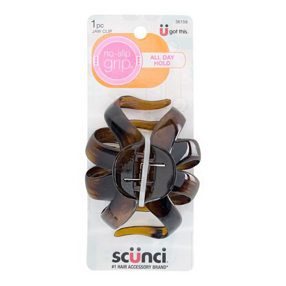 Scunchi Large No-Slip Grip Octo-Jaw Claw Clip, Plastic, Assorted, 1 ct