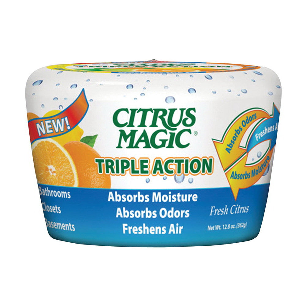 Citrus Magic Moisture Absorber and Odor Eliminator Perfect for Bathrooms Closets Basements Laundry Rooms Fresh Citrus 12.8Oz (362g)