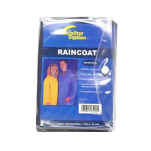 The Weather Station Raincoat for Adult Lightweight Durable and Waterproof Assorted Colors 1Ea