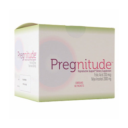 Pregnitude Reproductive Packets for Female Fertility Support and Ovulatory Function 0.071Oz (2g) 60Ea